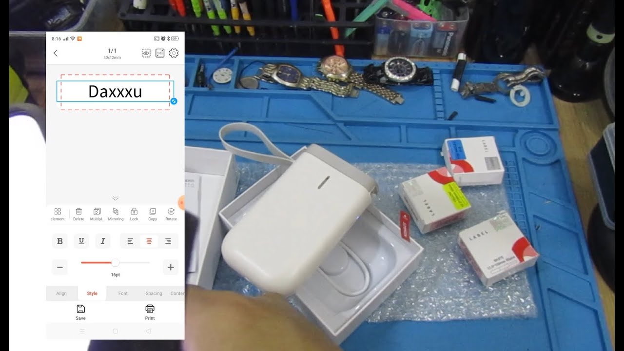 Niimbot D11 Wireless Label Printer Portable Bluetooth - Unboxing and Testing