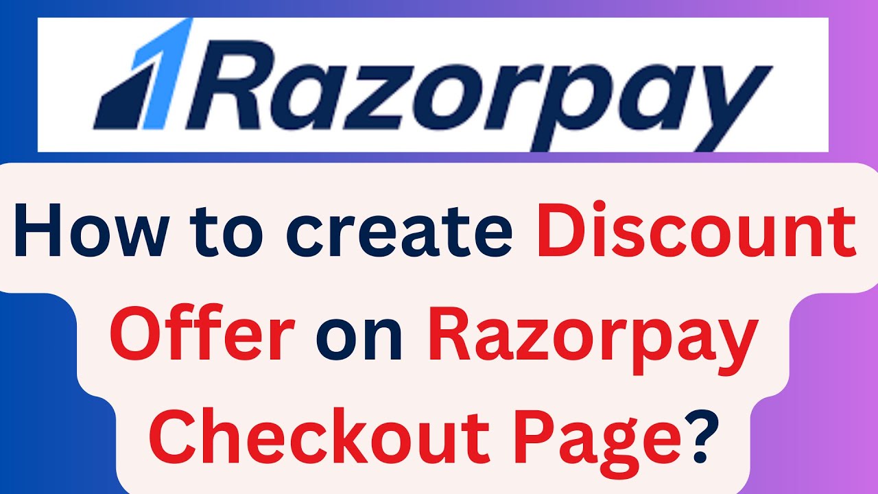 How to create Discount Offer on Razorpay Checkout page 2024?| Razorpay Offer 2024 #infysky #razorpay