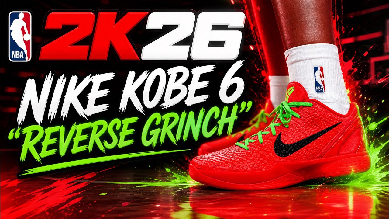 NBA 2K26 Shoe Creator - Nike Kobe 6 "Reverse Grinch"
