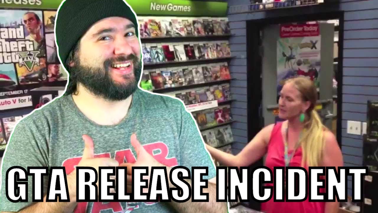 GTA V Release Incident - Gamestop Manager Threatens Customer