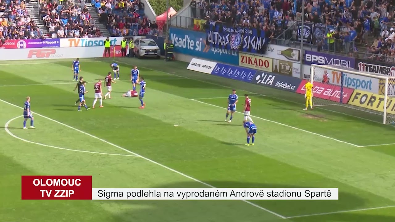 Sigma podlehla na vyprodaném Andrově stadionu Spartě