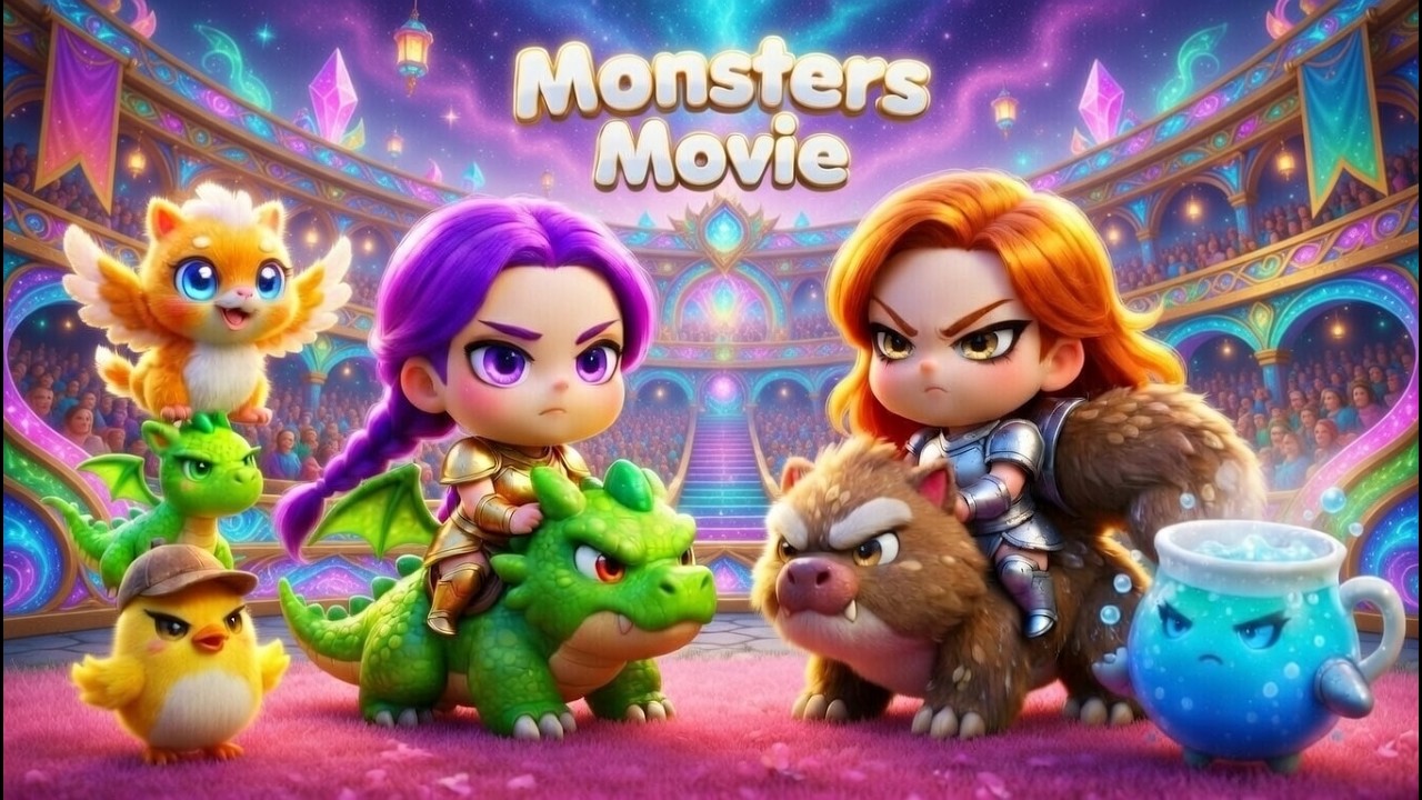 Monsters Champion Animation Movie | Rumi Story about Brave and Consistency! The Mystery Girl