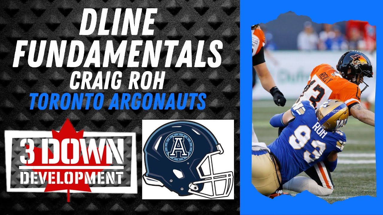 DEFENSIVE LINE FUNDAMENTALS: STANCE, PASS RUSH & DEFEATING DOUBLE TEAMS WITH CFL DLINEMAN CRAIG ROH.