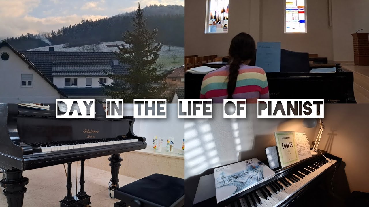 A day in the life of a pianist🎹 #pianist #piano #musicvlog #music#chopin#schumann#beethoven#practice