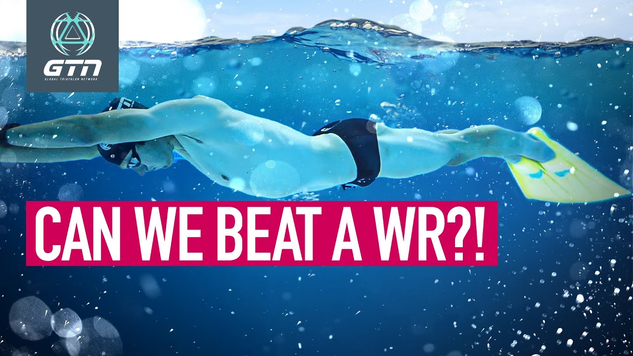 Monofin Swim Record Attempt! | Can We Beat A Swimming World Record?
