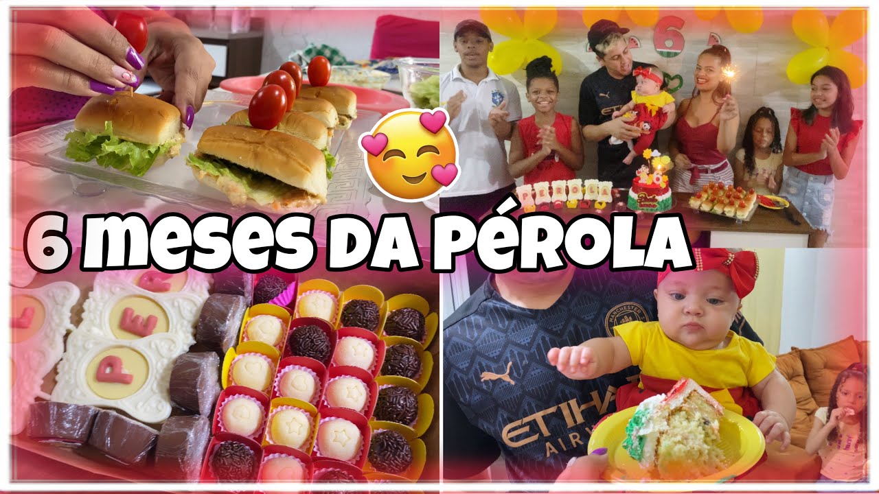 MÊSVERSARIO DA PÉROLA 6 mêses / DECOREI TUDO - TEMA LINDO DA MAGALI 🥰