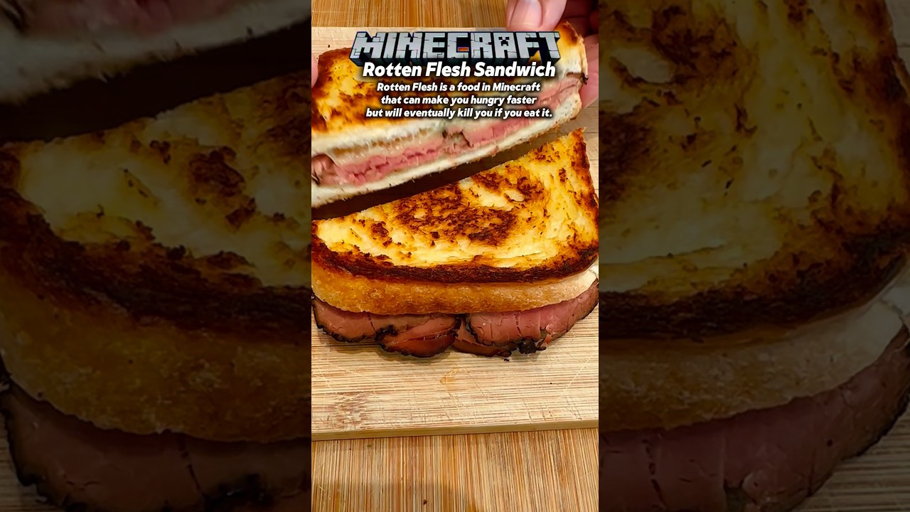 Minecraft Rotten Flesh Sandwich