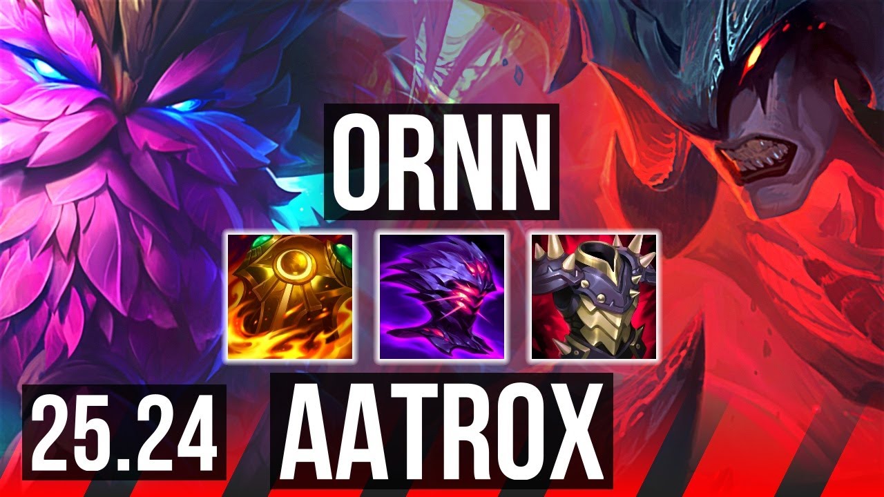 ORNN vs AATROX (TOP) | Good KDA: 10/1/8 | EUW Master | 25.24