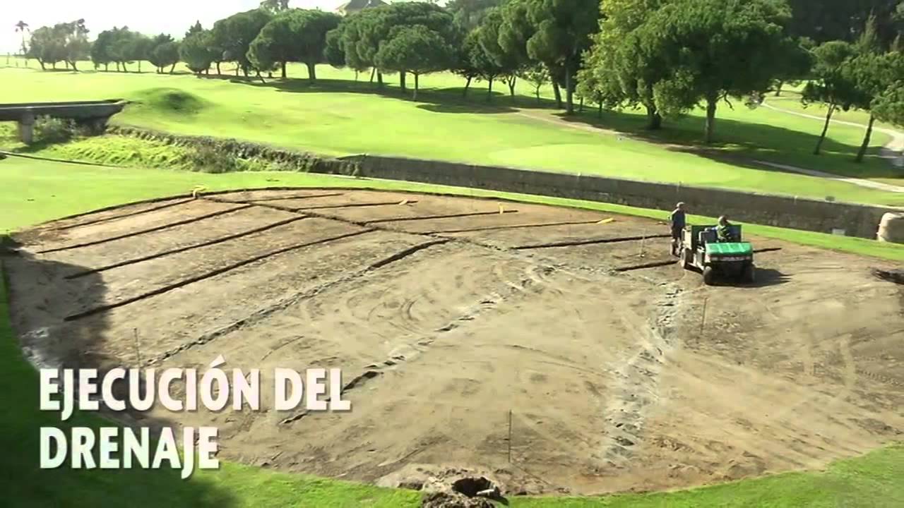 Proceso de remodelación del Green del hoyo 5 de Rio Real