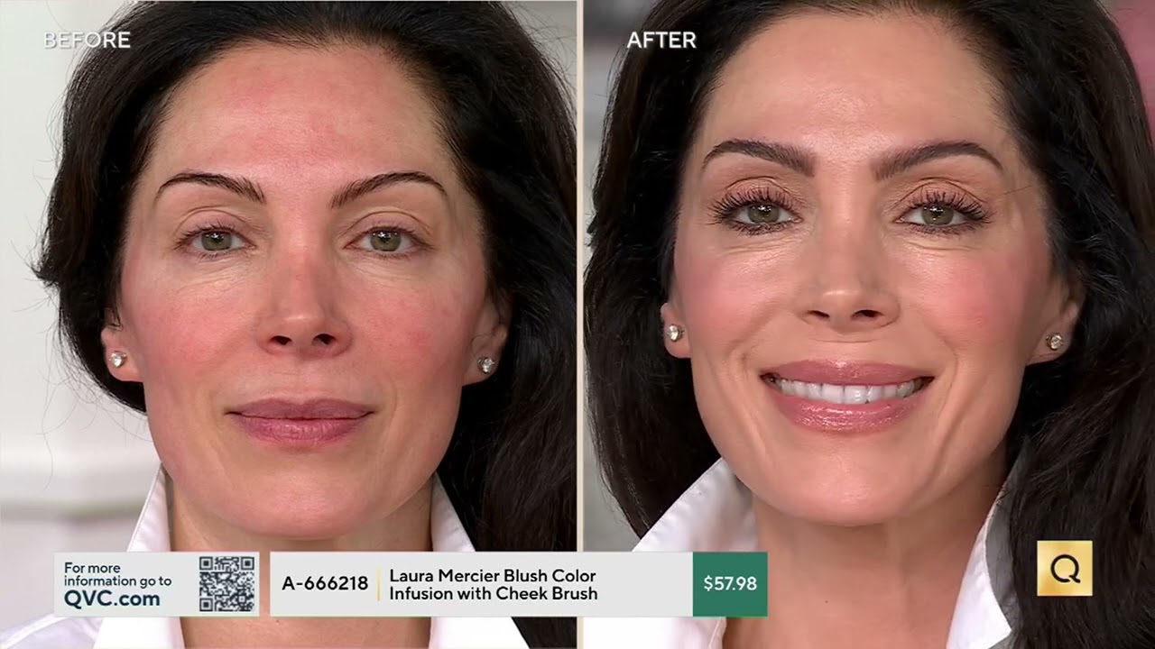 Laura Mercier Blush Color Infusion with Cheek Brush on QVC
