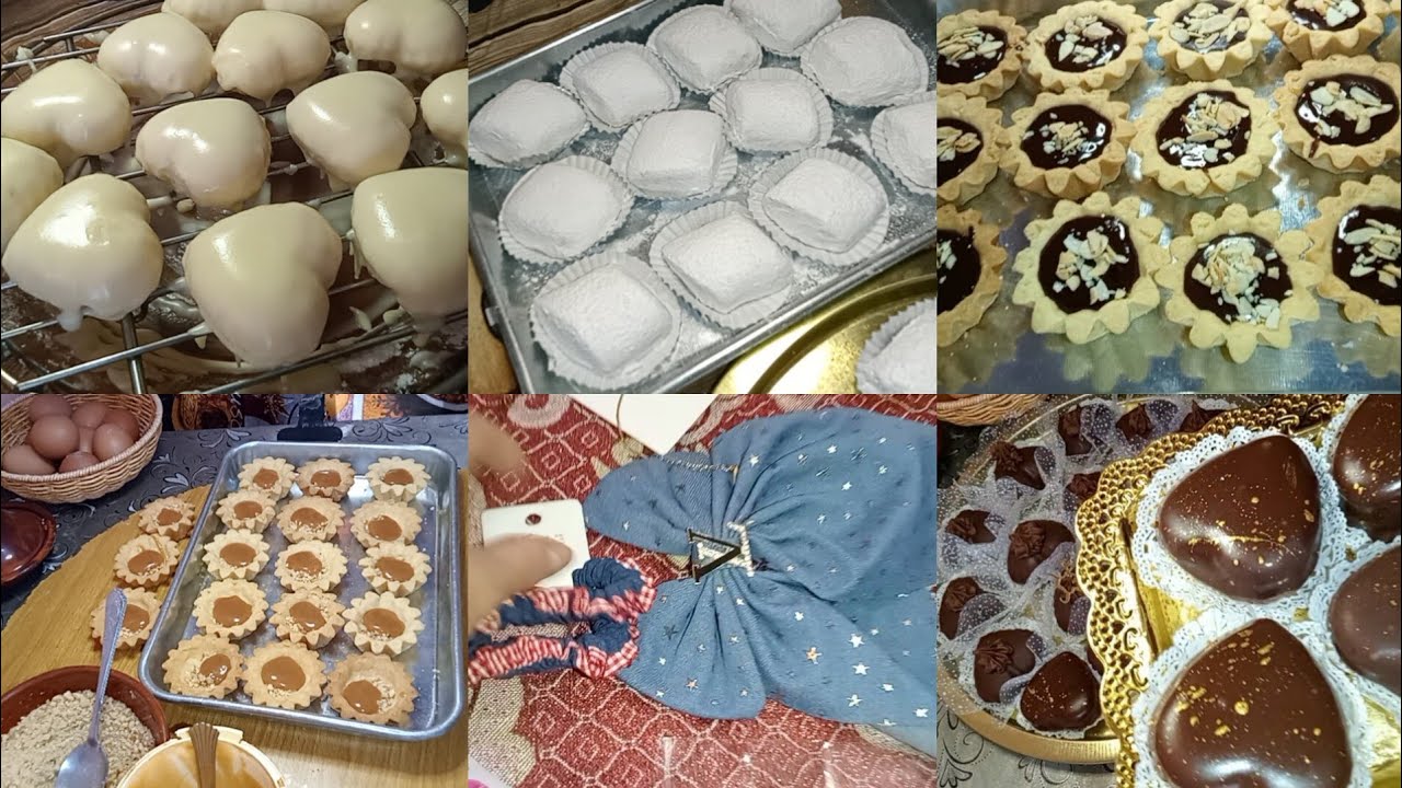 تحضيرات حلويات العيد علاش غبت عليكم وش هي الأنواع لي خدمتها مشترياتي انا وبنتي 