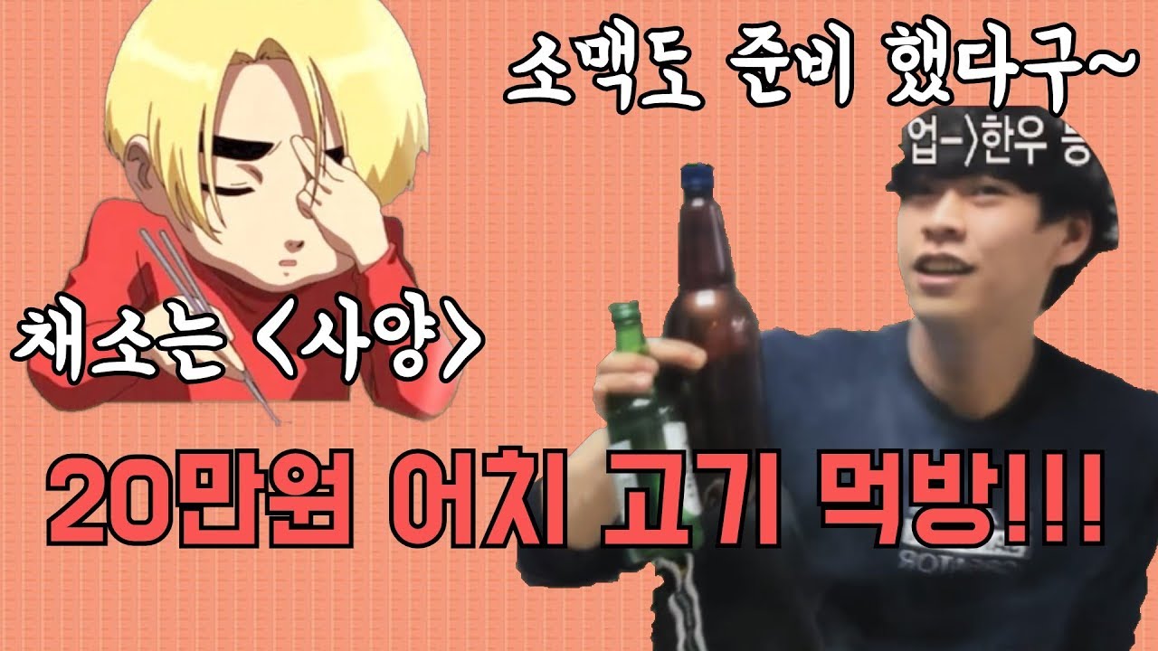 레바의 20만원 어치 고기먹방!!!