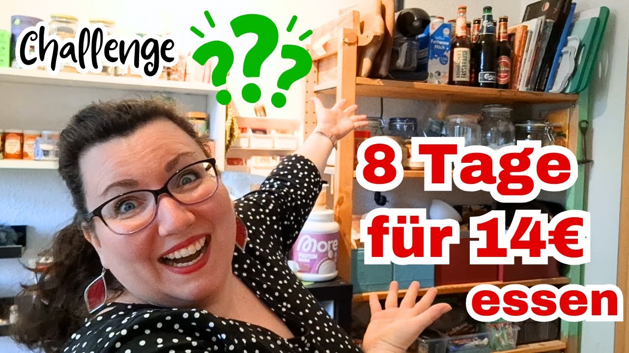 nur 14 EURO f&uuml;r 8 TAGE Essen - kann ich das schaffen? || What I eat in a day