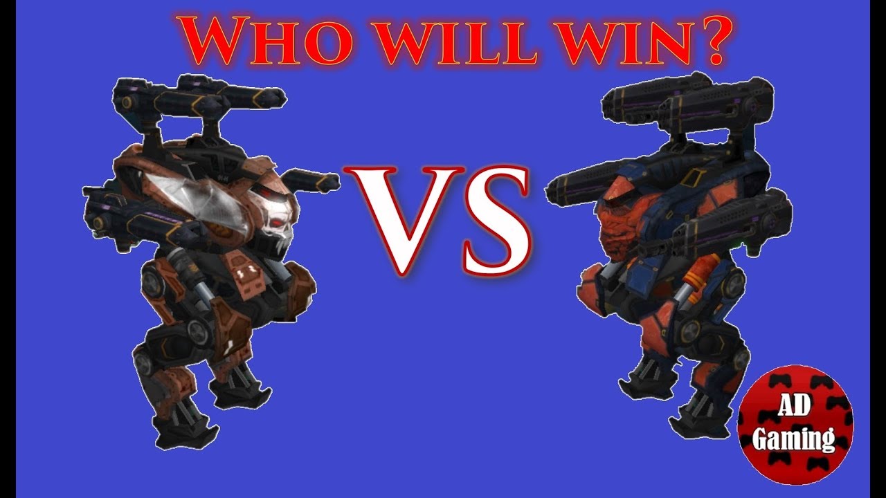 War Robots - Gl. Patton (Shredder) VS Gl. Patton (Halo)