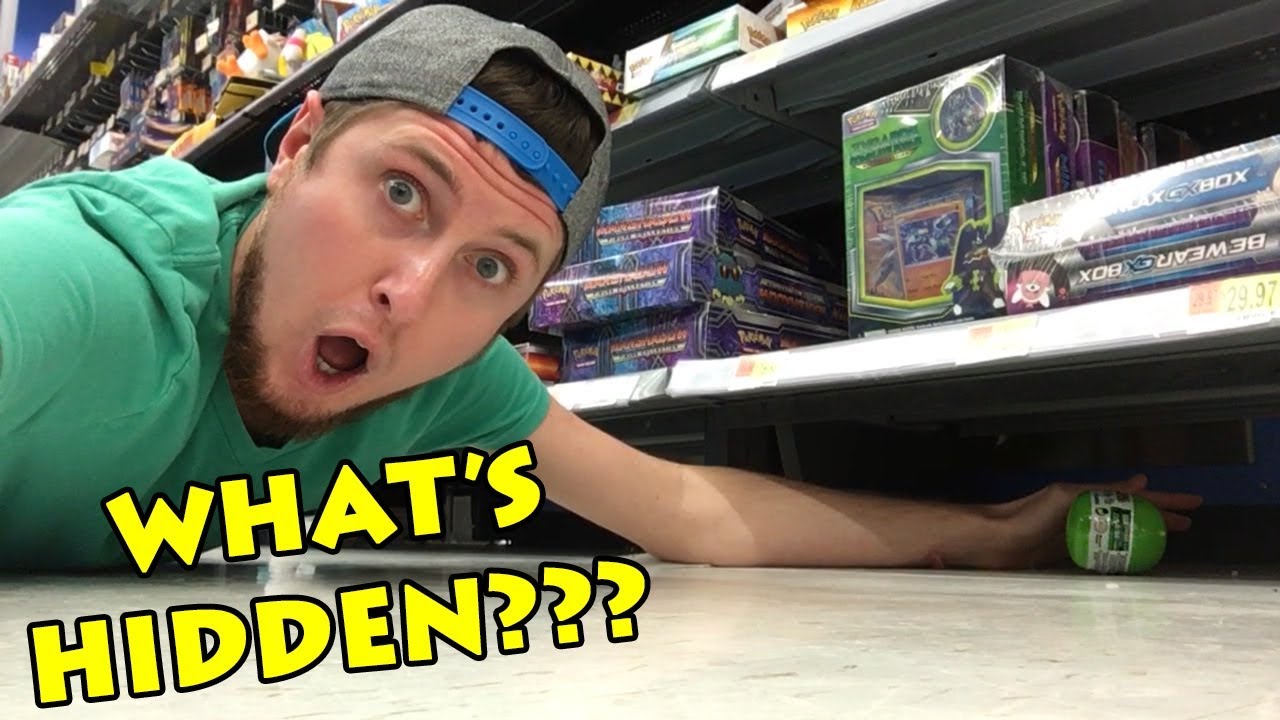 POKEMON CARDS HIDDEN or MISPLACED INSIDE WALMART! Opening packs #32