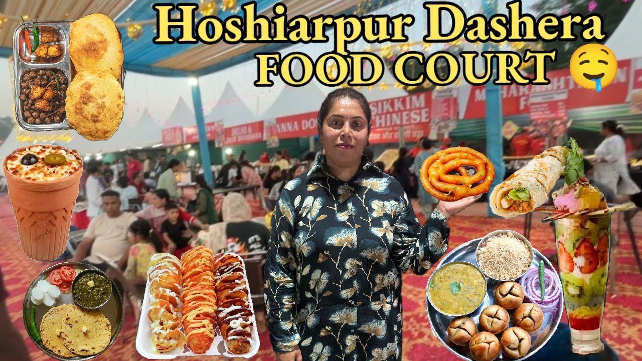 इंडिया के कोने-कोने से आए भिन्न-भिन्न प्रकार के खाने | HOSHIARPUR DASHERA FOOD COURT