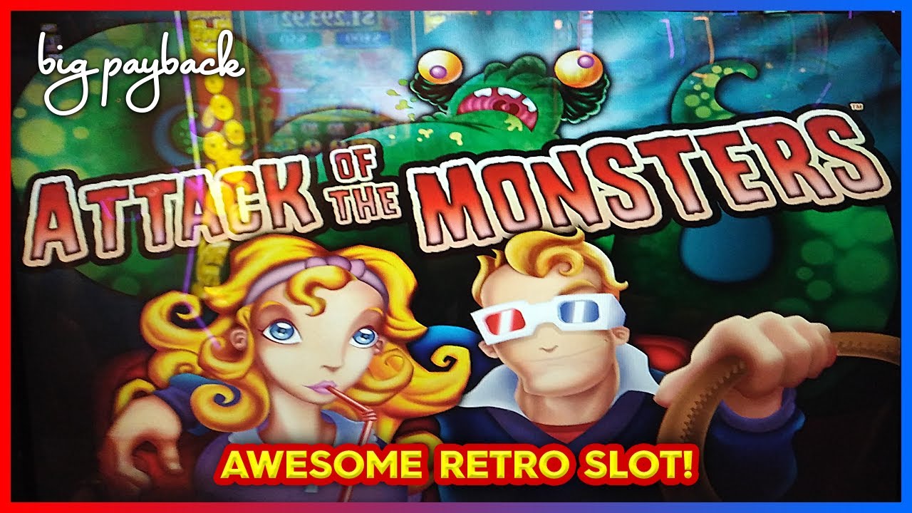 BEST. RETRO. SLOT. EVER! Attack of the Monsters - HILARIOUS!