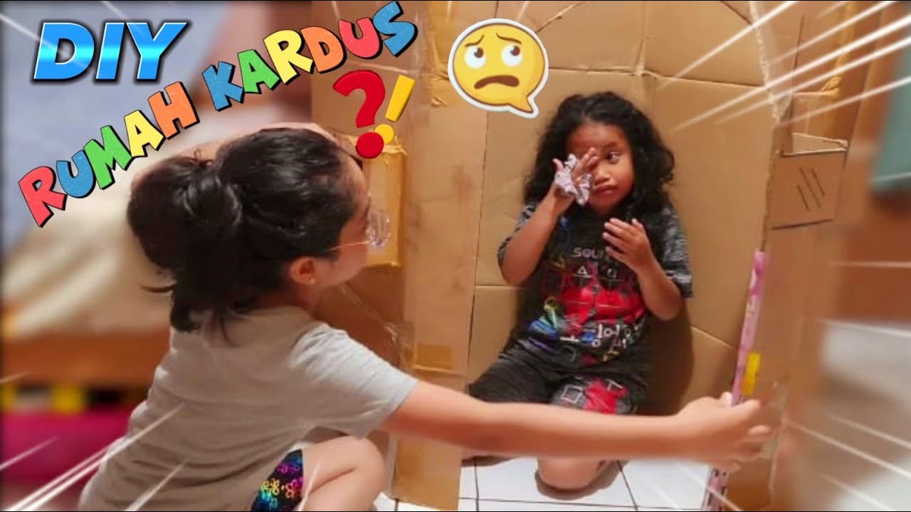 DIY Bikin Rumah Kardus! 💞 Hanum Bocil Bermain Seru Di Rumah Kardus 💞 Hanum Diary