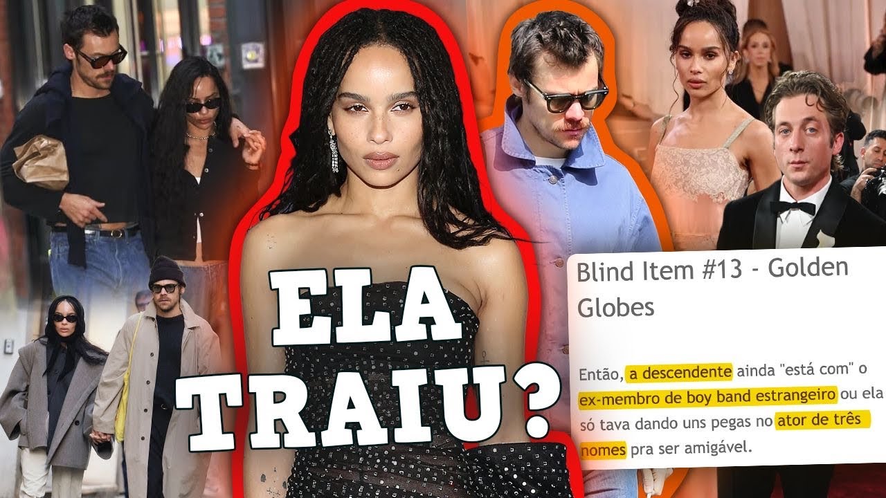 O BIZARRO RELACIONAMENTO DE ZOË KRAVITZ E HARRY STYLES: TRAIÇÃO NO GLOBO DE OURO?