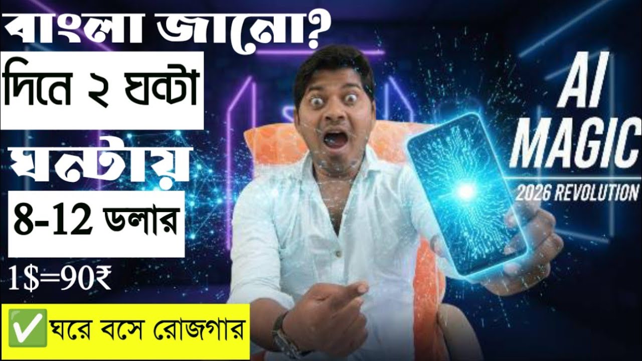 এবার ডলার💲 ইনকাম ঘরে বসেই। দিনে শুধুমাত্র দু'ঘণ্টা কাজ করে। Remote online job. LinkedIn apply
