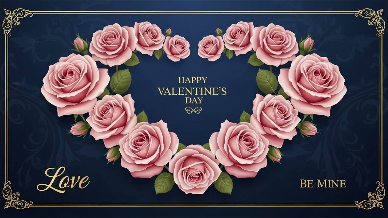 Romantic Floral Valentine Art 💖 4K Ultra HD | Calm Frame TV Screensaver