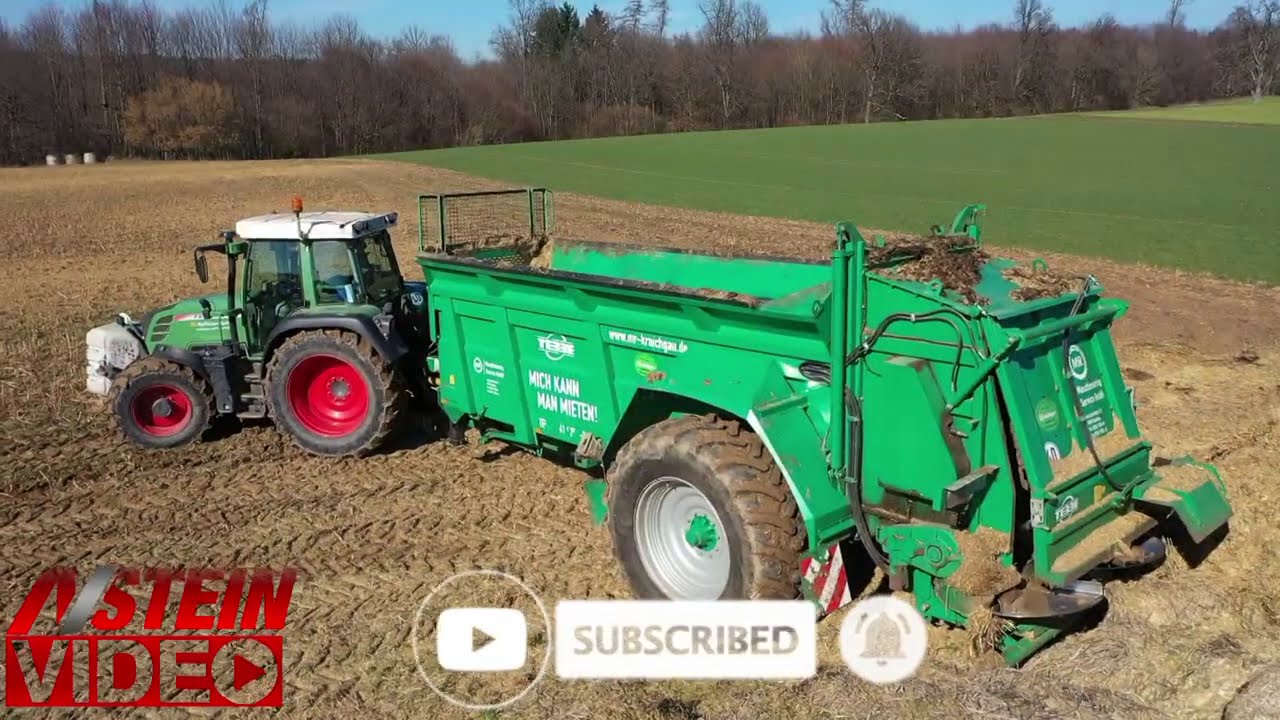 Fendt Vario 311 - Case Farmall 75 - TEBBE MS 130 - Mist / Stroh Streuen 2021