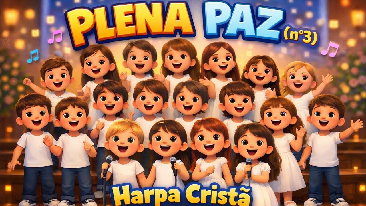 Plena paz 🕊️ 🎶🎵| Harpa Cristã Infantil nº3 |Música gospel infantil 💛