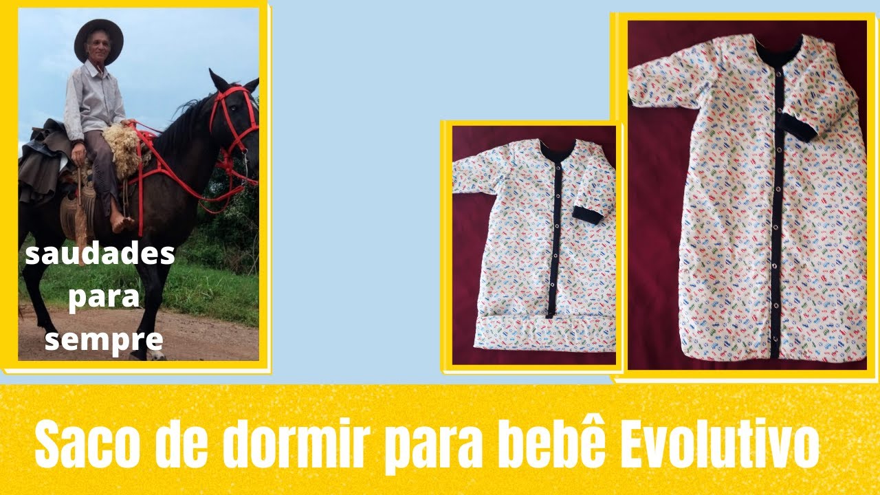 saco para bebê dormir evolutivo/Gláds Bandas, Costurandopano.com
