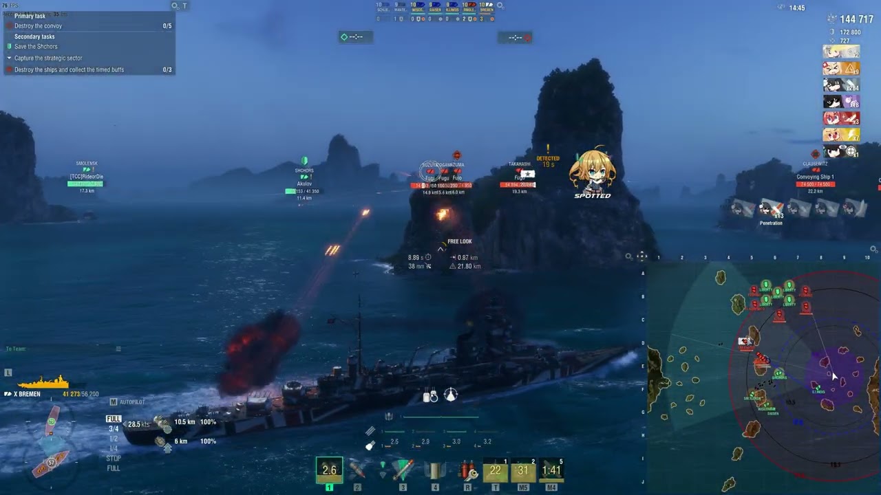 WoWs Operations Gameplay #35 Bremen