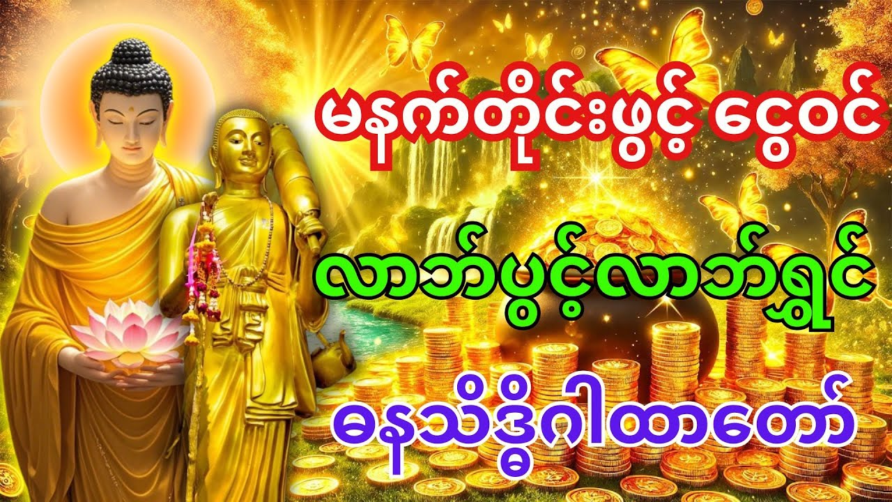 🙏လာဘ်ရွှင်လာဘ်ပွင့် ဓနသိဒ္ဓိဂါထာတော် မနက်တိုင်းဖွင့်၍ပူဇော်ပါ