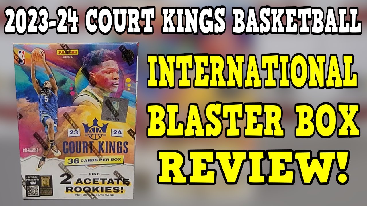 International Blaster Box Review! 2023-24 Court Kings Basketball International Blaster Box Opening!
