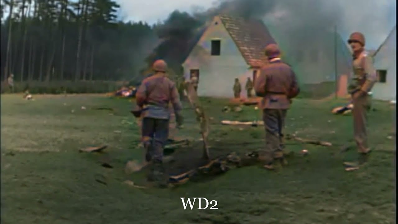 WW2 COLOR!  US Army On Patrol! 83rd Division, Houstenbeck To Bad Lippsringe, Germany, 4/6-7/1945.