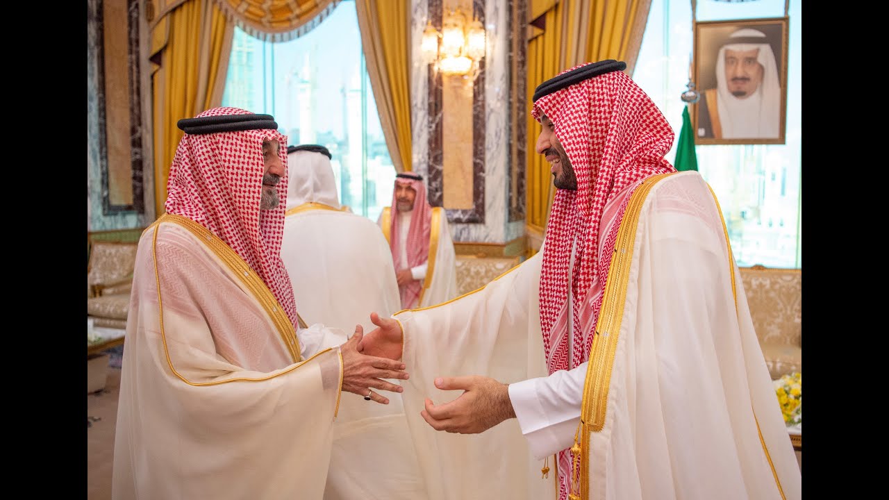 ولي العهد يستقبل المهنئين بـ 