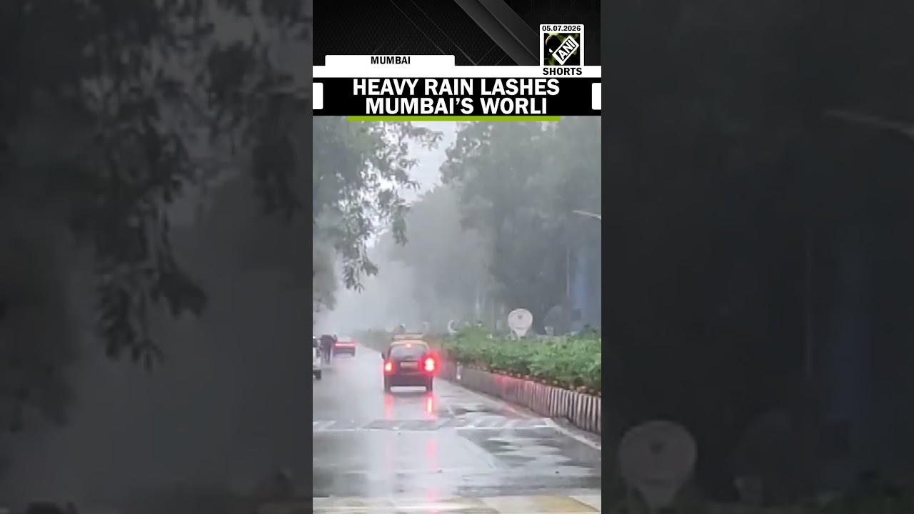 Watch! Mumbai&rsquo;s Worli area suffers heavy rain as monsoon continues to lash the city