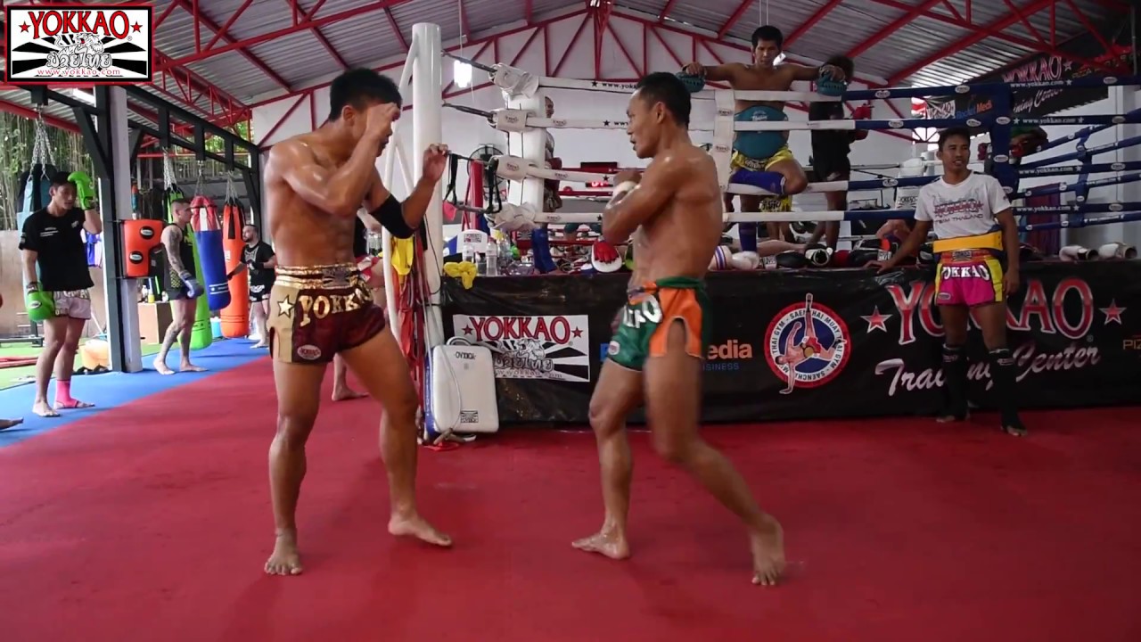 Saenchai vs Manachai Muay Thai Sparring Session 2017 - YOKKAO Training Center Bangkok
