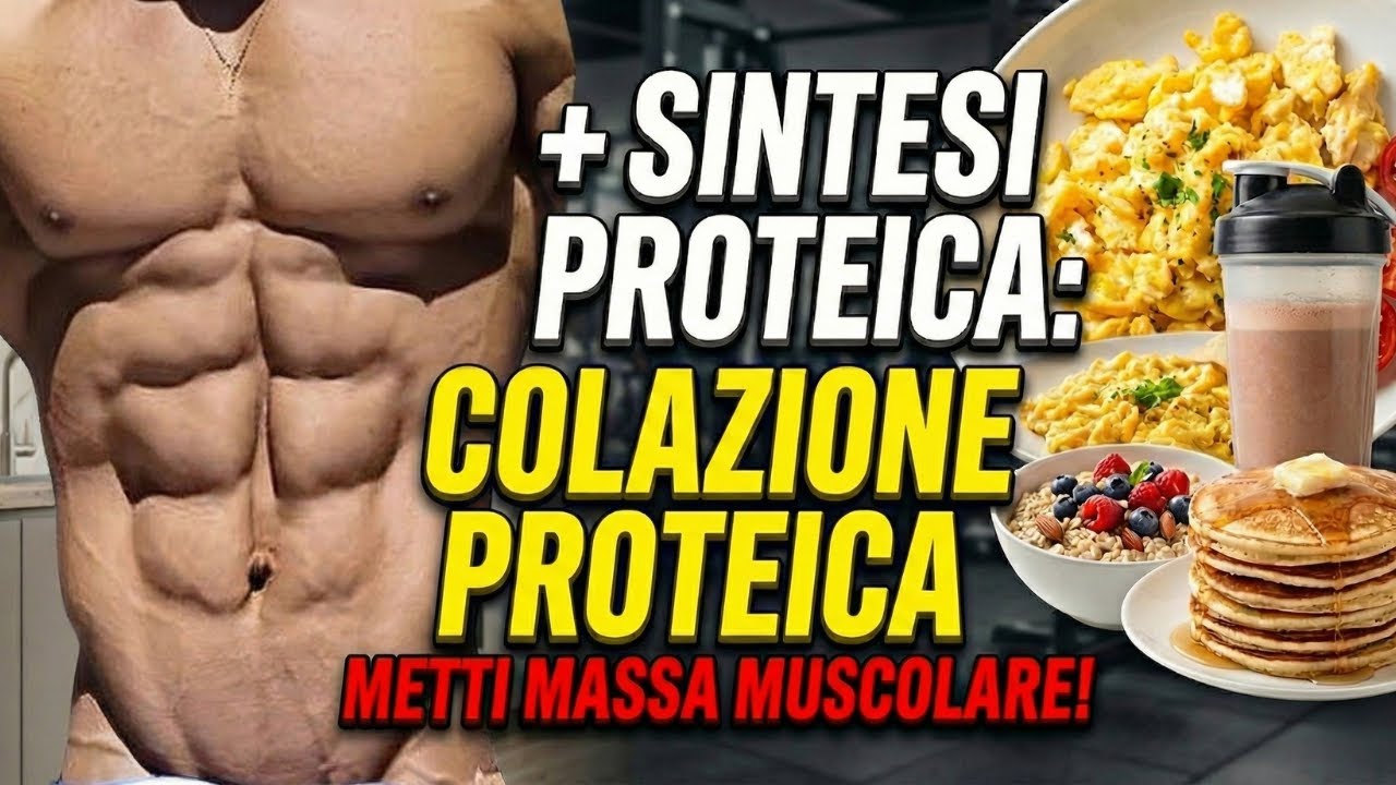la COLAZIONE PROTEICA Ideale per AUMENTARE la SINTESI PROTEICA
