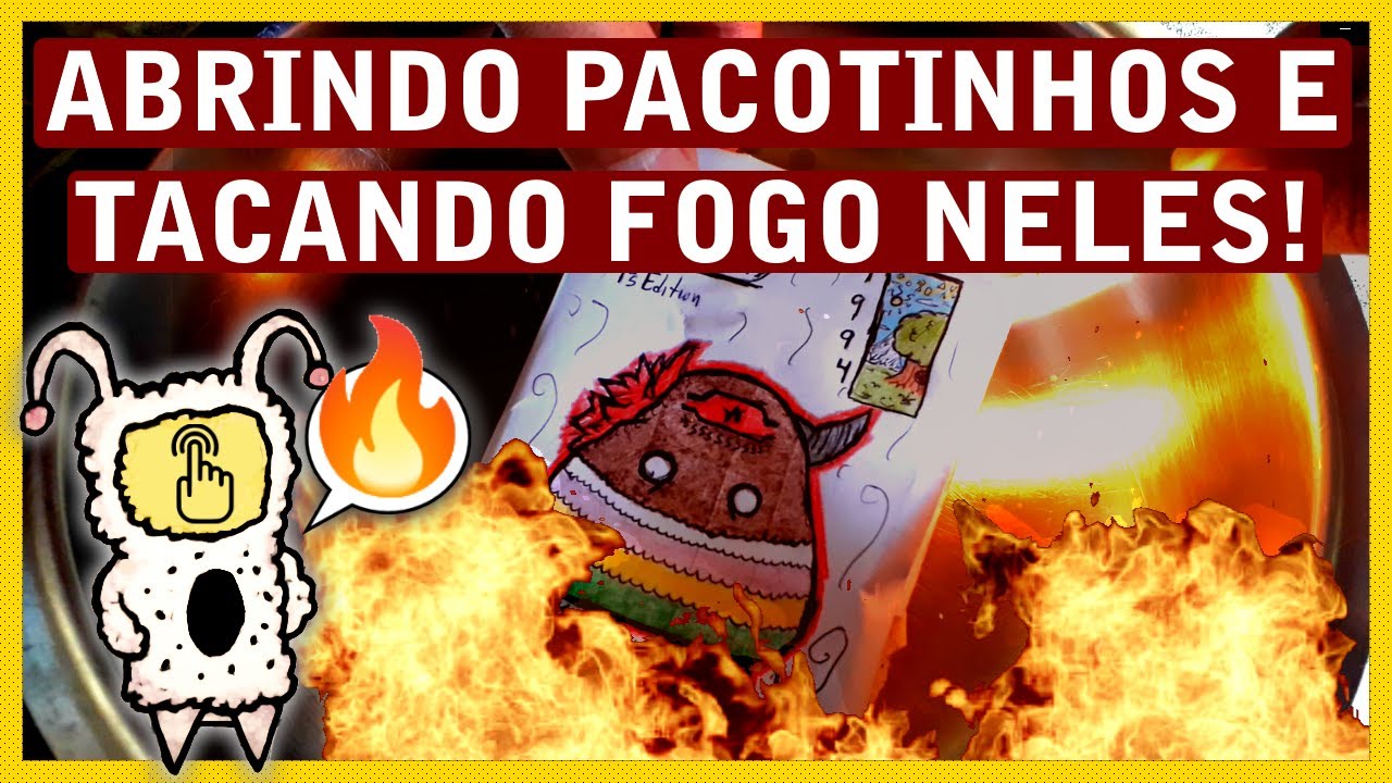 🔥 ABRINDO PACOTINHOS RAROS E TACANDO FOGO NELES! 🔥 Vou assistir! 😁