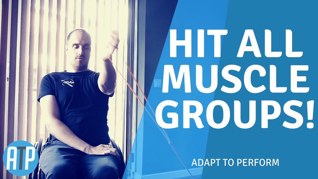 Full Wheelchair Workout! (at Home!)