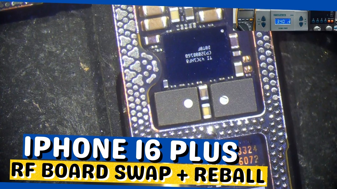 iPhone 16 Plus Died Suddenly | RF Board Swap & Motherboard Reball