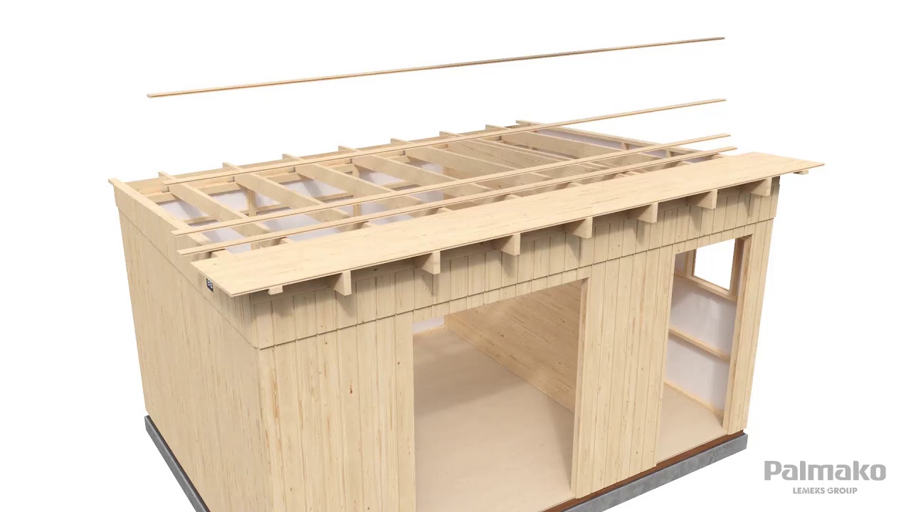 Cobertizo de madera Kalle 13,5 m²
