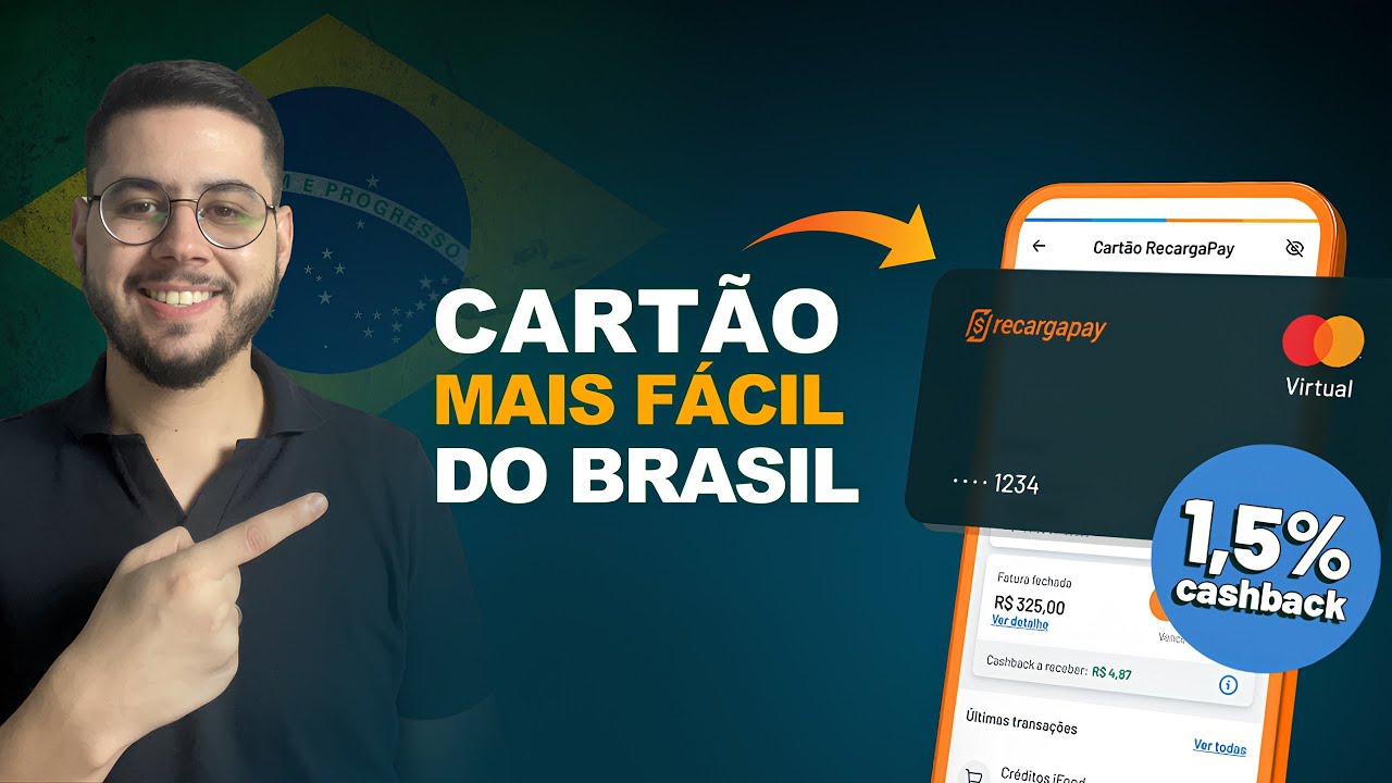 Cartão RecargaPay com 1,5% de Cashback | Cartão de crédito mais fácil do Brasil?