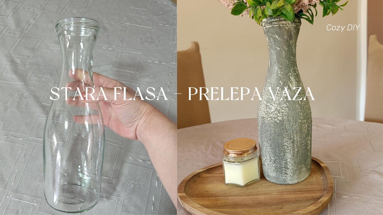 DIY Vaza od Stare Flase | Akril + Soda Bikarbona Trik
