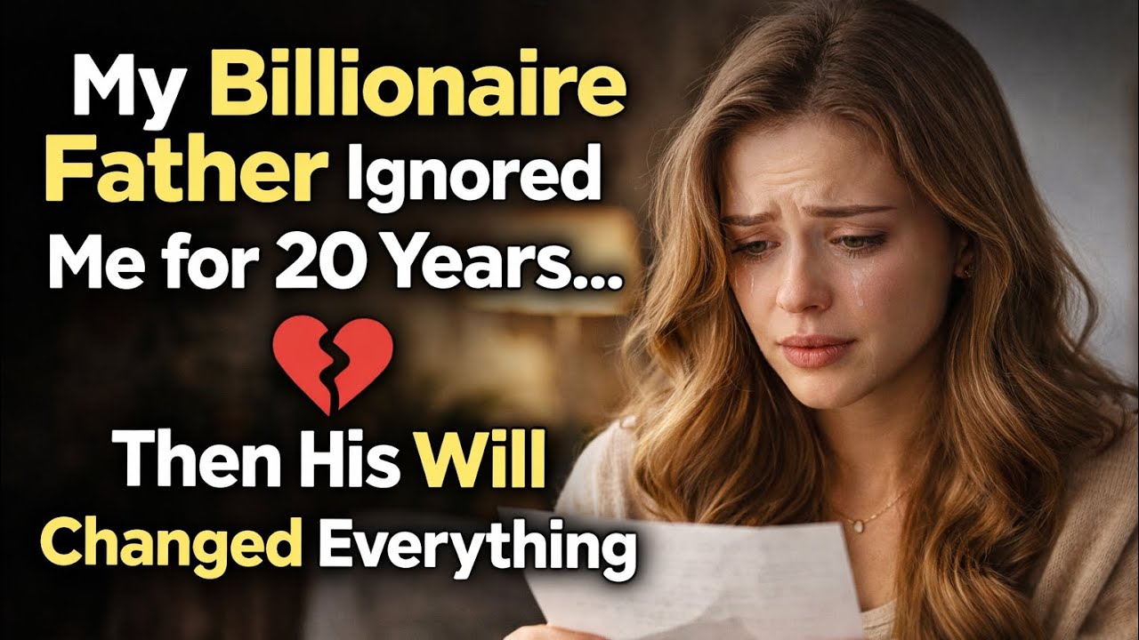 My Billionaire Father Ignored Me for 20 Years… Then His Will Changed Everything