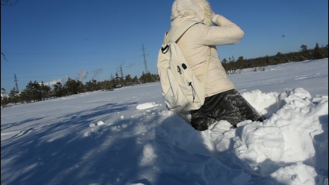ГЛУБОКИЙ СНЕГ как ГЛУБОКИЙ ТРАНС  DEEP SNOW as DEEP TRANCE... я готова вся раствориться в нём,  -28º
