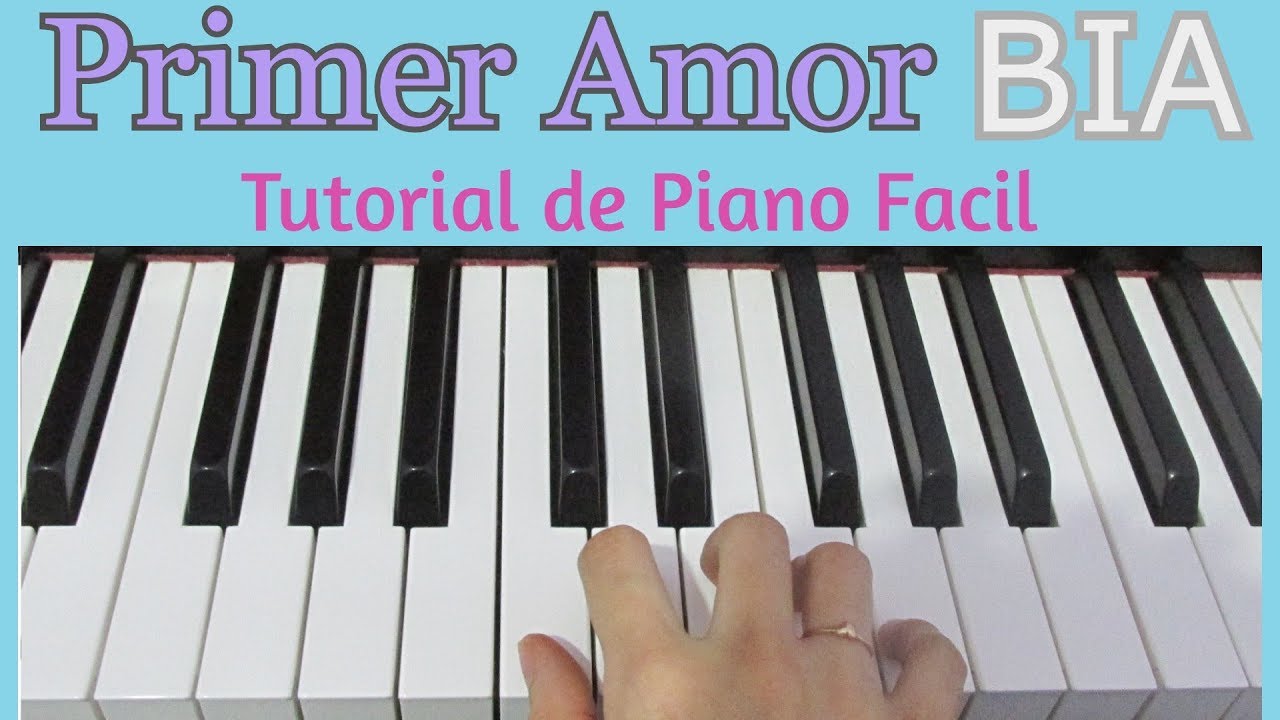 Primer Amor de Bia - Tutorial de piano facil - Mano Izquierda