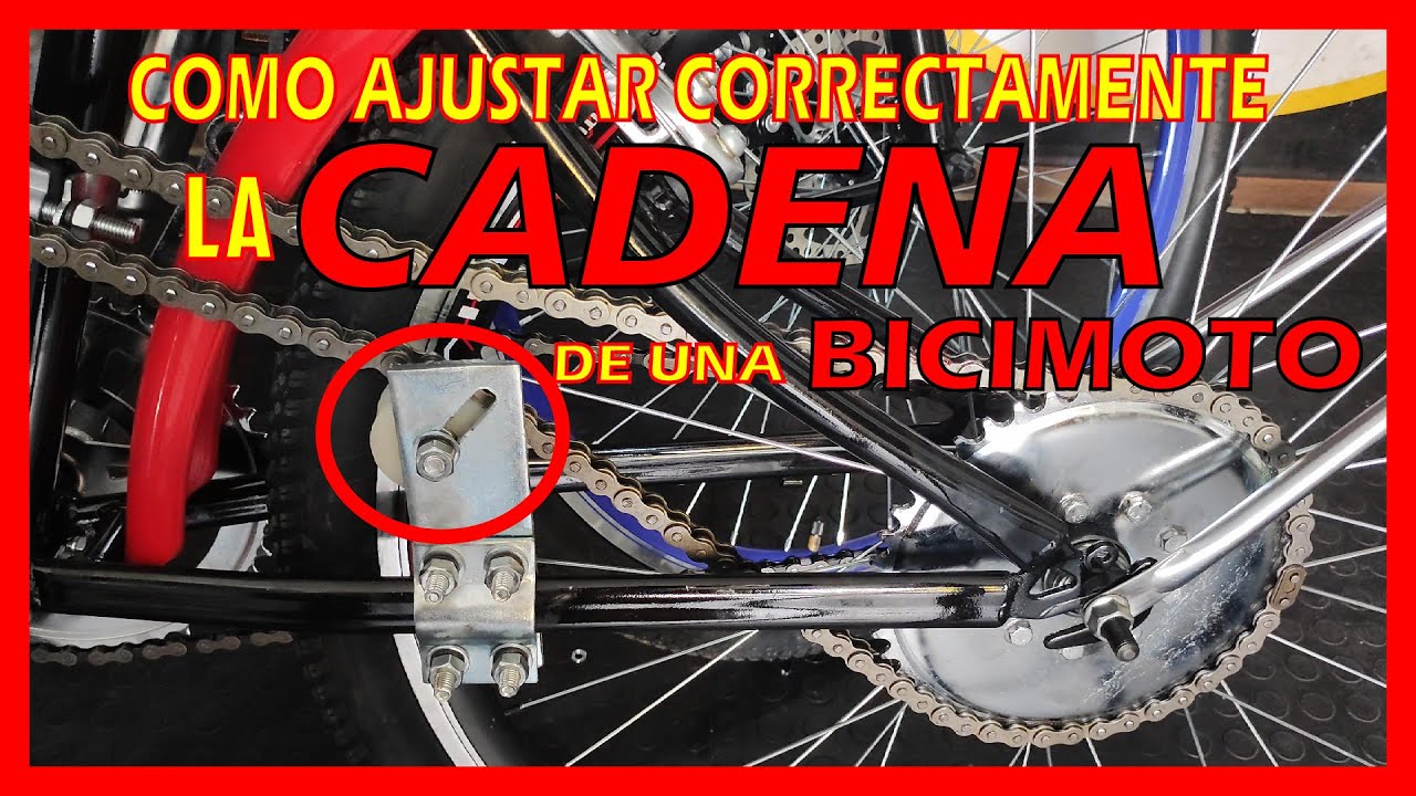 ✅ AJUSTE CORRECTO DE CADENA DE UNA BICIMOTO (2024)