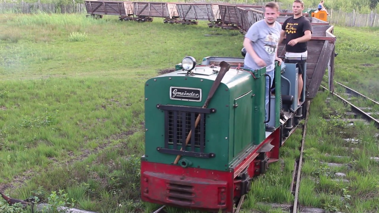 Feldbahn Ainring Torfzug mit Doppeltraktion