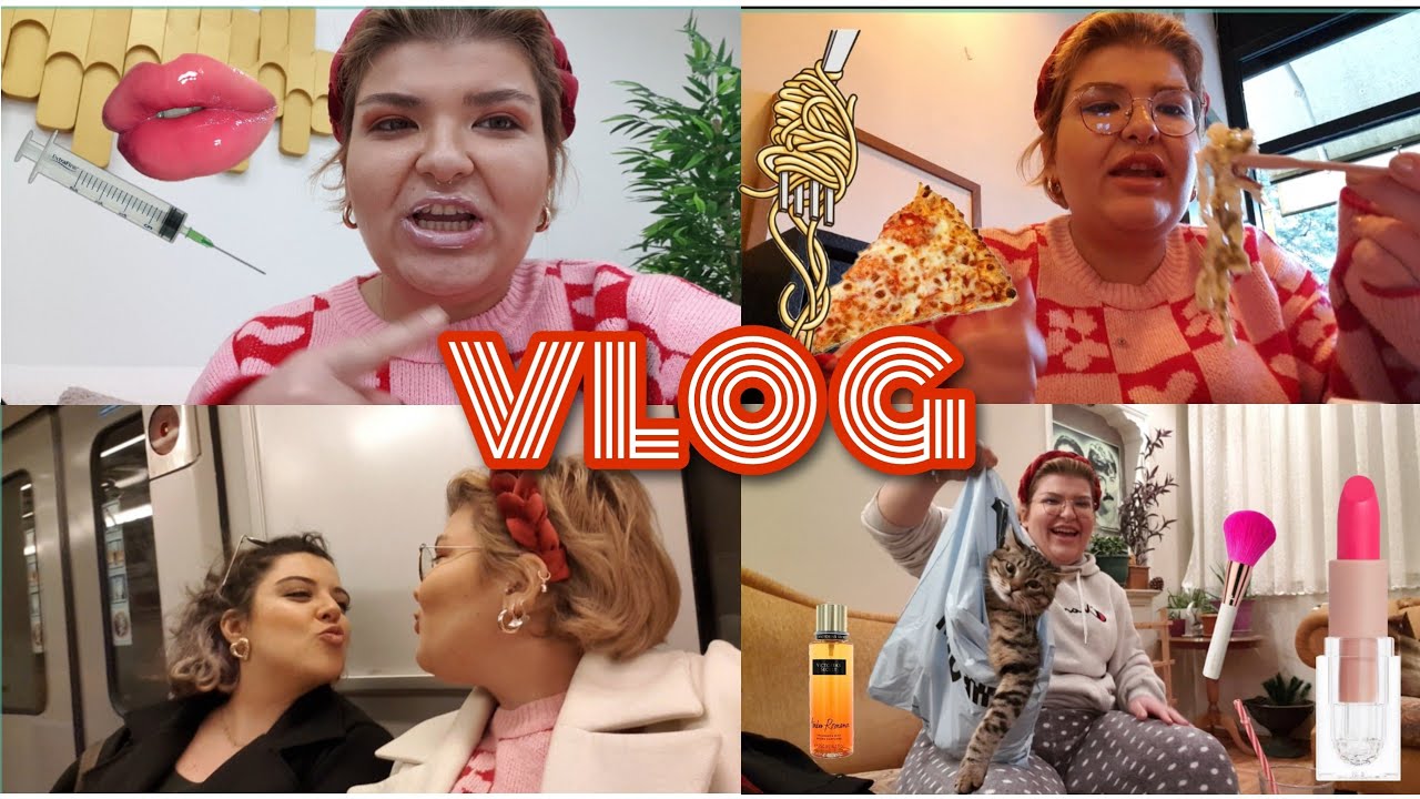 Meşhur Çilek Sokak(neler aldım neler)🛍 | Dudak Dolgusuyla 🐧Oldum🥲 | İstanbul Sokak Lezzetleri🍕🥟🍝🌯