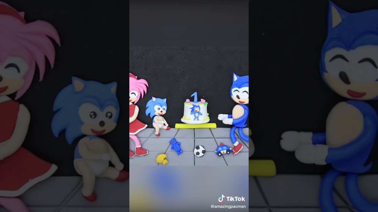 amazingpacman - POOR SONIC LIFE. SO SAD STORY P12 #pacman  #stopmotion  #pacmanstopmotion