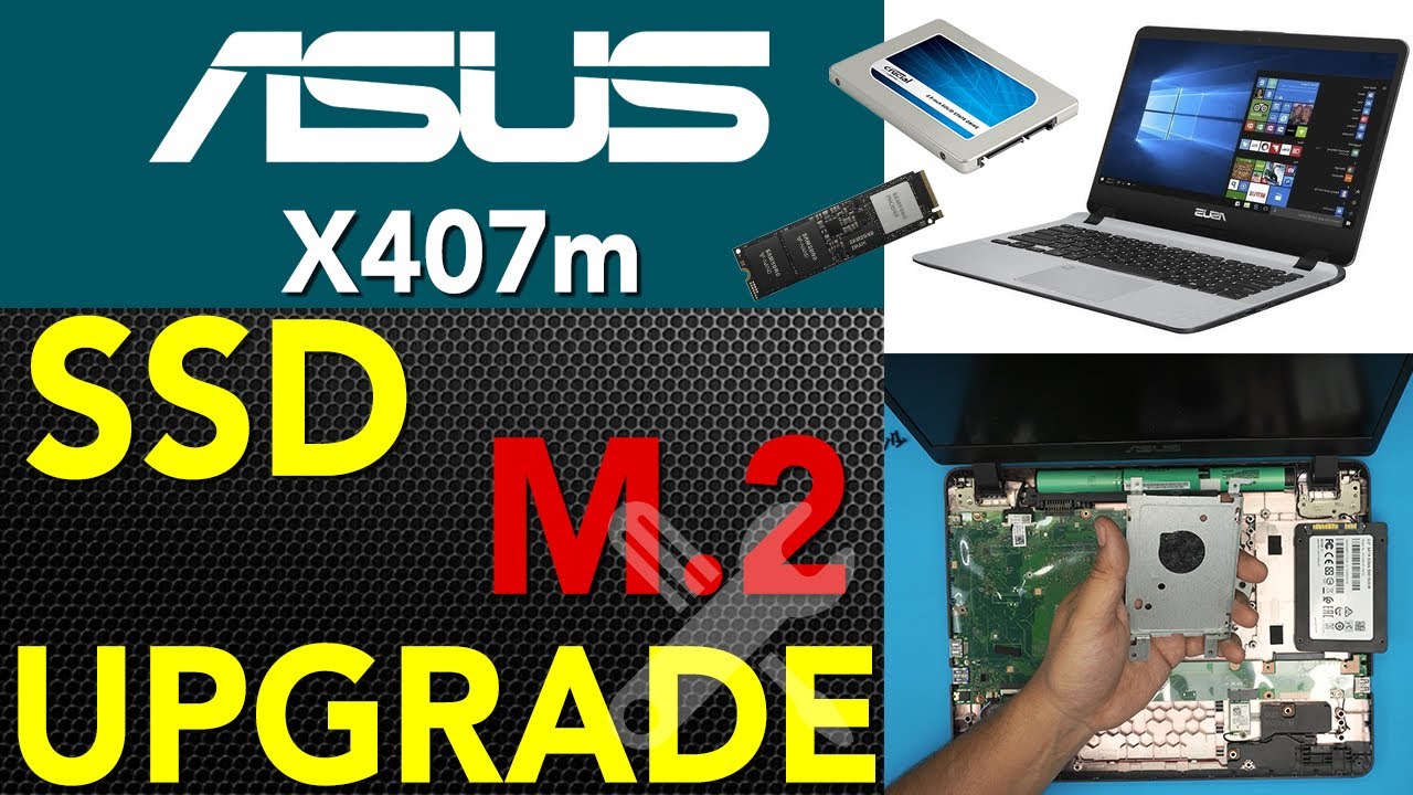 Руководство по обновлению твердотельного накопителя ASUS X407m M.2